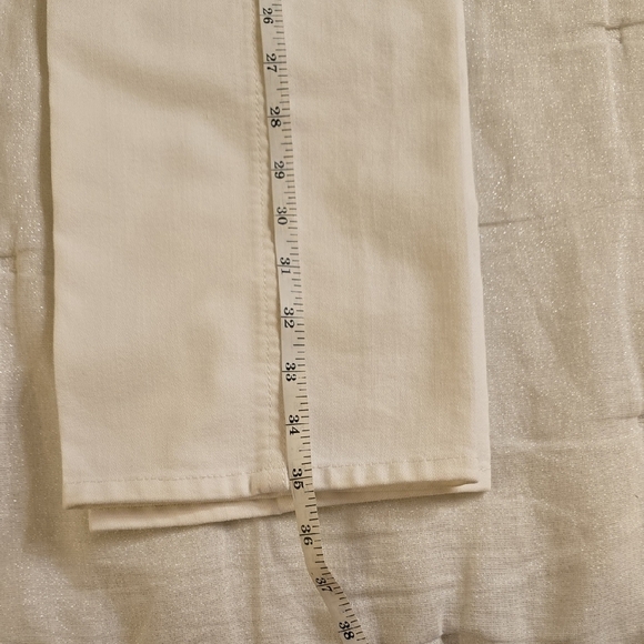 Lafayette 148 New York White Straight Leg Jeans - Picture 6 of 12